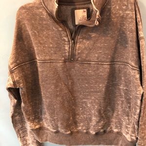 Leightweight dark Gray cropped sweatshirt